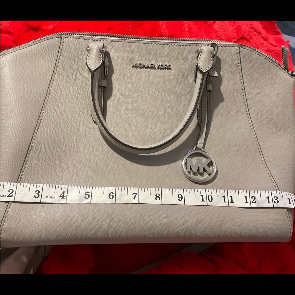 Michael Kors Cream Satchel Bag